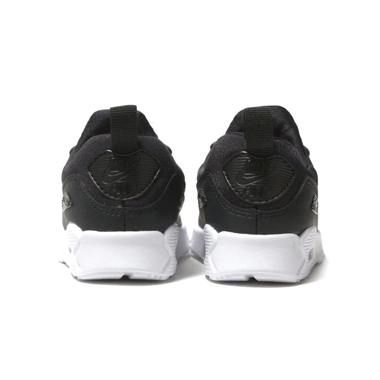 Nike Air Max Tiny 90 Fabric Low top Toddler Shoes Black White Infant And Toddler 881924-007