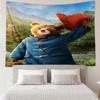 Red Hat Bear In The City Tapestry, Unique Design Tapestry, Wall Decor for Bedroom,Livingroom, Playroom,Heartwarming Fan Holiday Gifts
