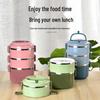 Sigang 304 Round Detachable Leak-Proof Lunch Box