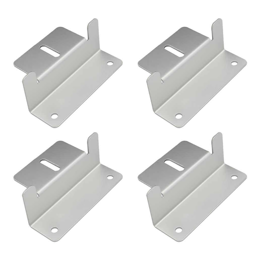 4PCS Solar Panel Z Brackets Mount Aluminum Alloy Photovoltaic Panel Mounting Bracket Screw Kit for RV Trailer Boat