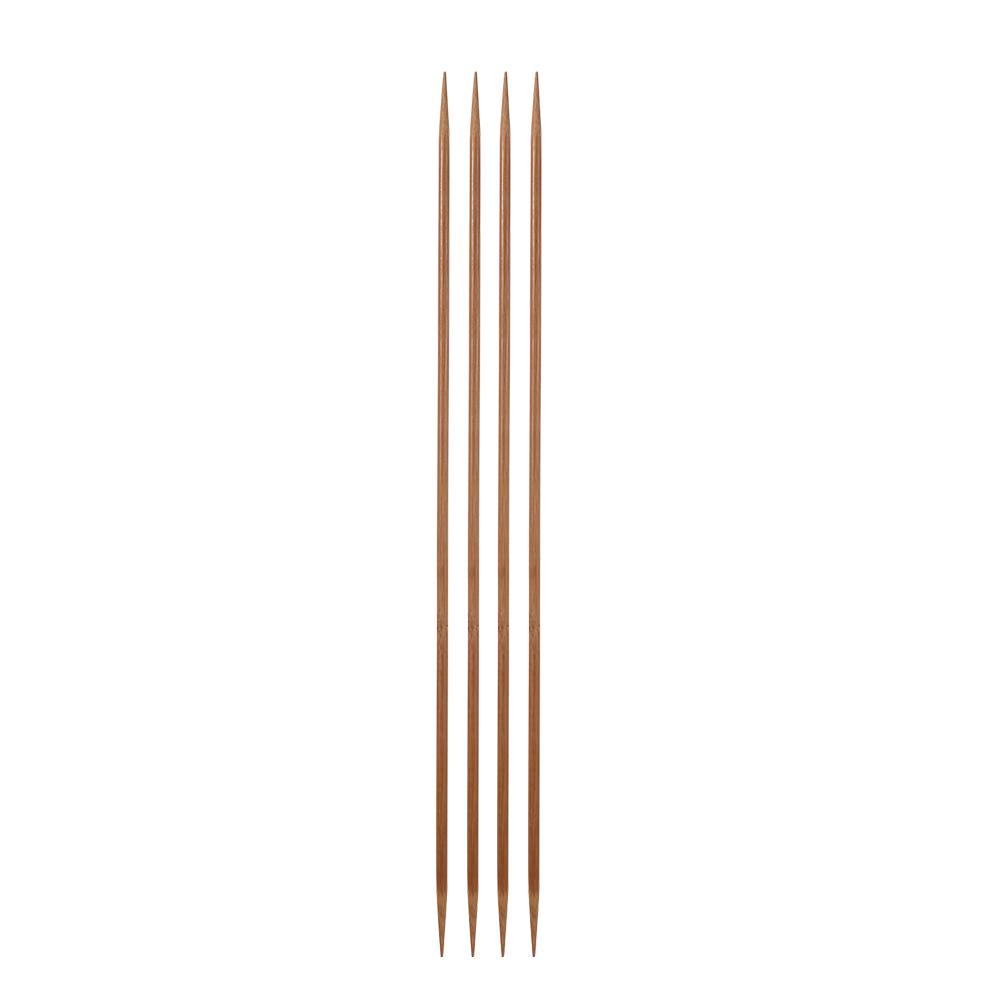 2/4PCS 36cm Double Pointed Knitting Needles Straight Bamboo Crochet Hook DIY Sweater Weave Knitting Tools Size 2-10mm