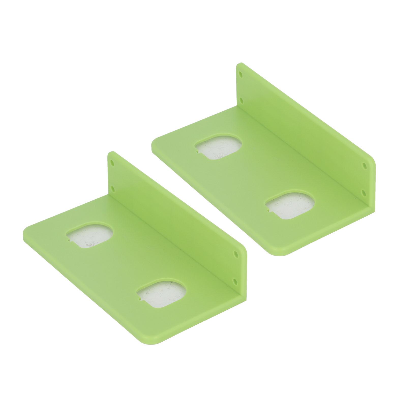 

2 шт. Настенный держатель для аккумуляторов Зеленый Прочный Износостойкий Удобная установка Держатель для аккумуляторов