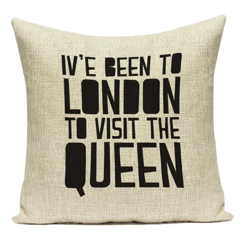 Letter Geometry Print Cushion Cover Decorative Pillow Cover Sofa Bed Car Throw Pillowcase Accessories Sweet Home Textile Decor