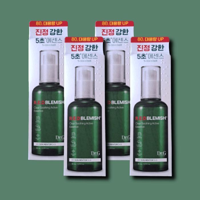Dr.G Essence Red Blemish Clear Soothing Active 80ml x 4 (43476979)