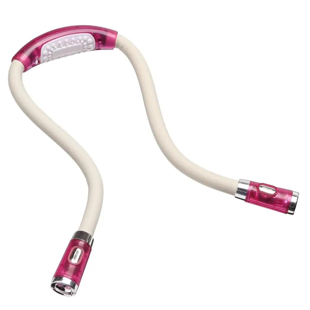 

Flexible Hands-Free LED Neck Light Multi-Angle Adjustable Reading Light Battery Powered Bedside Night Light for Work Running