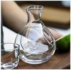 Glass Sake Carafe with Ice Pocket, 200cc, Dishwasher Safe
