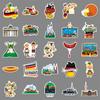 50 German Germany Outdoor Scenery Travel Decoration Water Cup Mobile Phone Case Suitcase Stickers