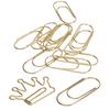 100Pcs Cute Planner Clips Innovative Design Anti Rust Electroplating Process Gold Paper Clips for Of