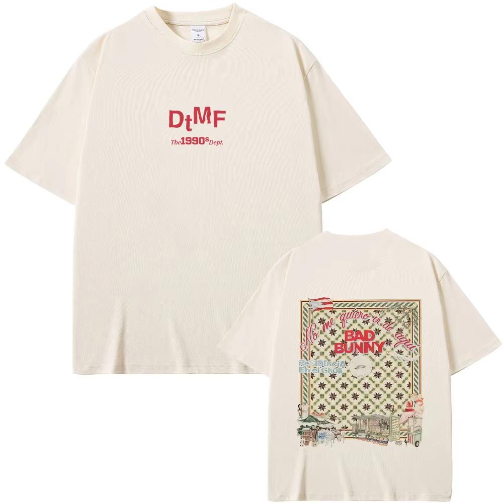 Hot Sale Bad Bunny DTMF Residencia En El Choli Merch Tshirts Debi Tirar Mas Fotos T Shirts Mens Hip Hop Oversized Streetwear