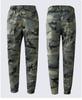 Men's Camouflage Workwear Set, Wear-Resistant Polyester-Cotton with Reflective Strips, Thickened for Spring & Autumn Outdoor Use