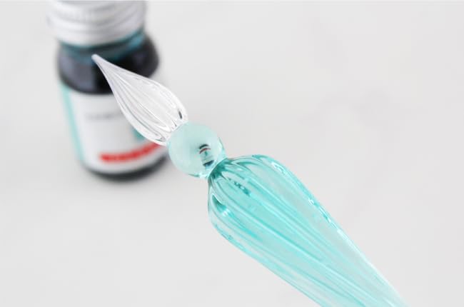 Herbin Glass Pen Ink Set In Dedicated Box Tsumugi Emerald Mini Ink Grayish Green Set French Brand Founded In HERBIN Hb21437set & [Handcrafted] &