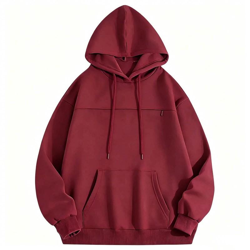 Pet Cat Pocket Hoodie Fleece Lined Casual Winter Sweatshirt Coat Loose Fit Long Sleeve Youth Women