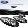 Bilklistremerke Ford 3 stk Bil Front Bak Deksel Merke Rattklistremerke for Ford Kuga Mondeo Explorer Escape ST Focus Edge Tauru