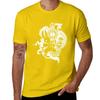 White Rabbit In White T-Shirt Plain Customs Design Your Own T Shirt for Men