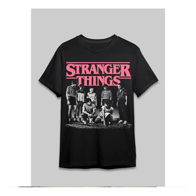 Stranger Things Group Photo Print T-Shirt XXXL