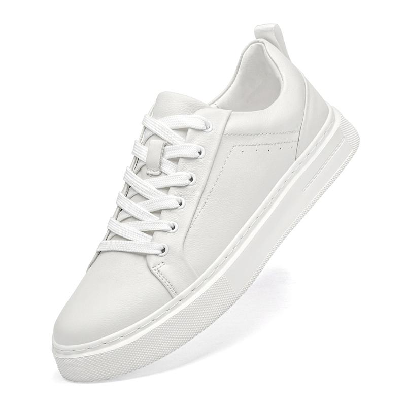 Brand Genuine Leather Mens Shoes Fashion Outdoor Flat Designer Sneakers Casual Leather Walking Shoes Tennis Masculino Board Shoe