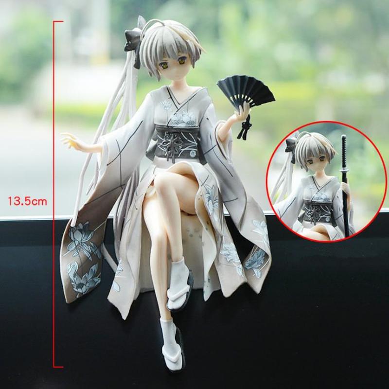 New 14cm Yosuga no Sora Anime Figure Kasugano Sora Sexy Bunny Girl  Model Host Computer Chassis Decor Car Ornaments Toy have box