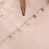 Gypsy Natural Garnet Topaz Amethyst Citrine Bracelet Women'S S925 Sterling Silver Color Treasure Jewelry