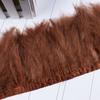 1Meter Colorful Turkey Marabou Feathers Trim Ribbon 10-15cm for Wedding Clothing Party Dress DecorationSewing Plumes