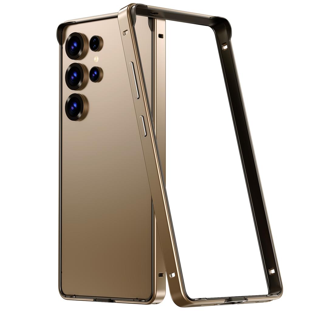 Kovový nárazníkový kryt Titanově šedý pro Samsung Galaxy S26 Ultra S25 Plus S25Ultra S25 S24 S24Plus Ochranný rámeček na telefon Příslušenství