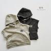 Kids Unisex Hooded Pullover Vest Korean Style Casual Children Sleeveless Vest