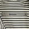 ONASSIS Striped Pattern Long sleeve Button down shirt M white Men's Used