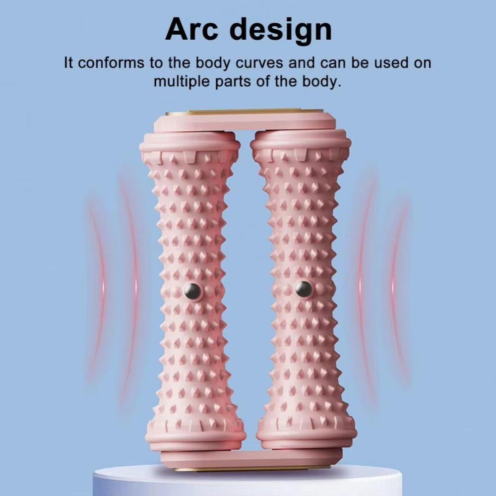 Medium Firmness Foot Massage Roller Double Row Roller Reflexology Massage Tool Fitness Exercises