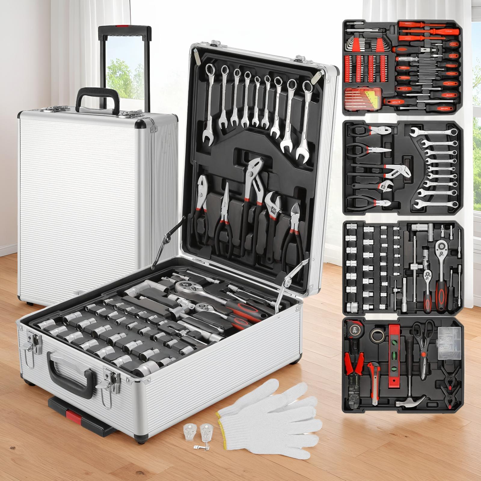 799pcs Tool Kit,Tool Trolley Case