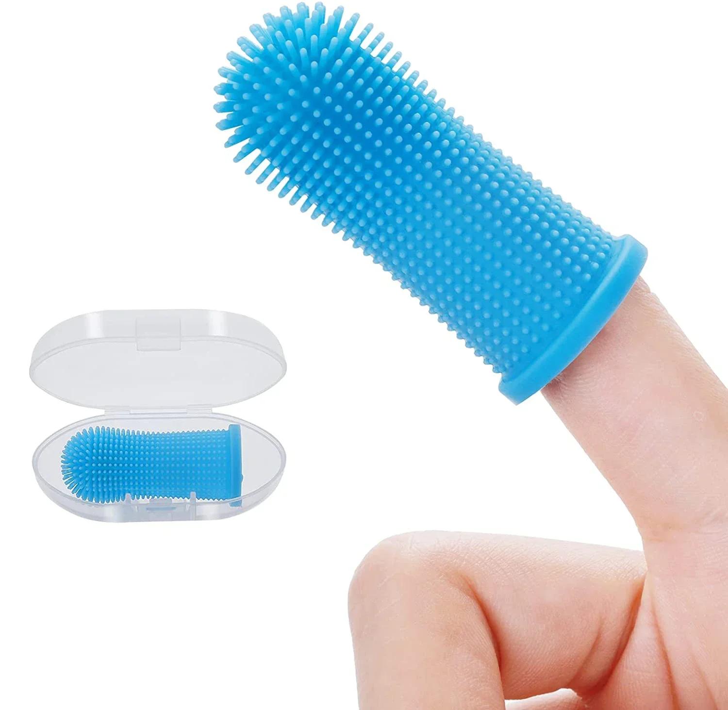 

1PCS Super Soft Dog Finger Toothbrush Teeth Cleaning Bad Breath Care Nontoxic Silicone Tooth Brush Dog Cat Tool Pet Supplies