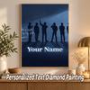 BTS Custom Name Text 5D Diamond Painting Kit DIY Full Drill Diamond Art Decoration