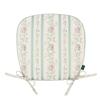 Kawashima Selkon Minton Dining Seat Cushion Haddon Hall Flower Ribbon Green 45 X 43 Cm LN1221 Made In Japan Washable Elegant Floral Pattern