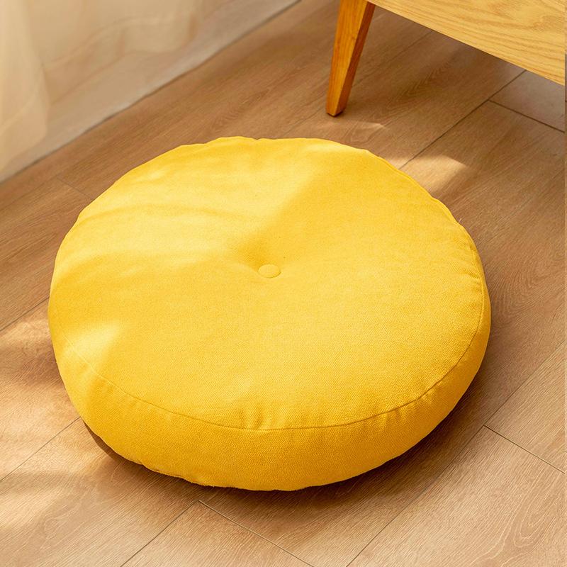 Round Floor Seat Pillow Solid Color Meditation Cushion Oversized Yoga Pillow Floor Cushions Sofa Chair Seat Pads Mat JAF122