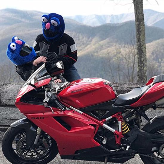 Moto Loot Helmet Cover for Motorcycle Fun Rides and One Helmets, Gifts, Size, Blue, MLAM-063