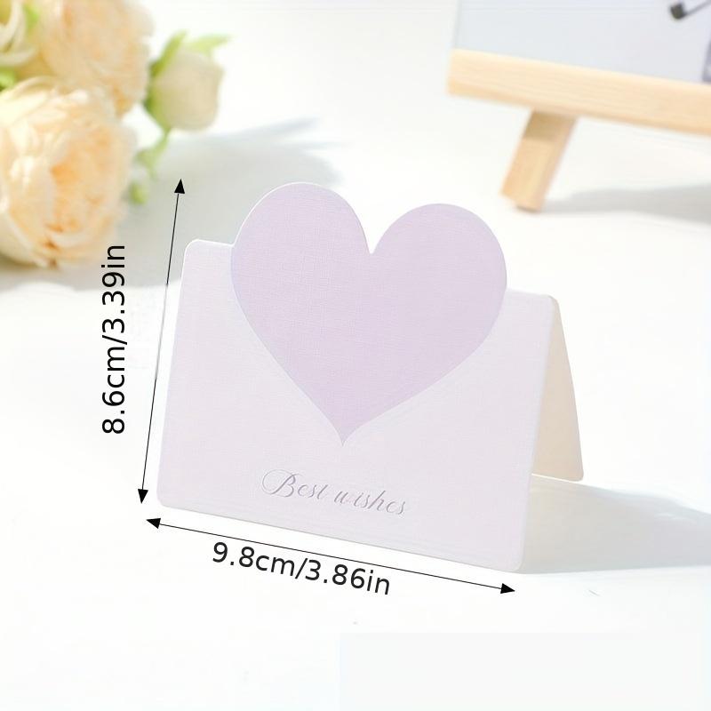 100pcs Morandi Color Cards Greeting Holiday Universal Gift Card Valentine's Day Christmas Wish Card