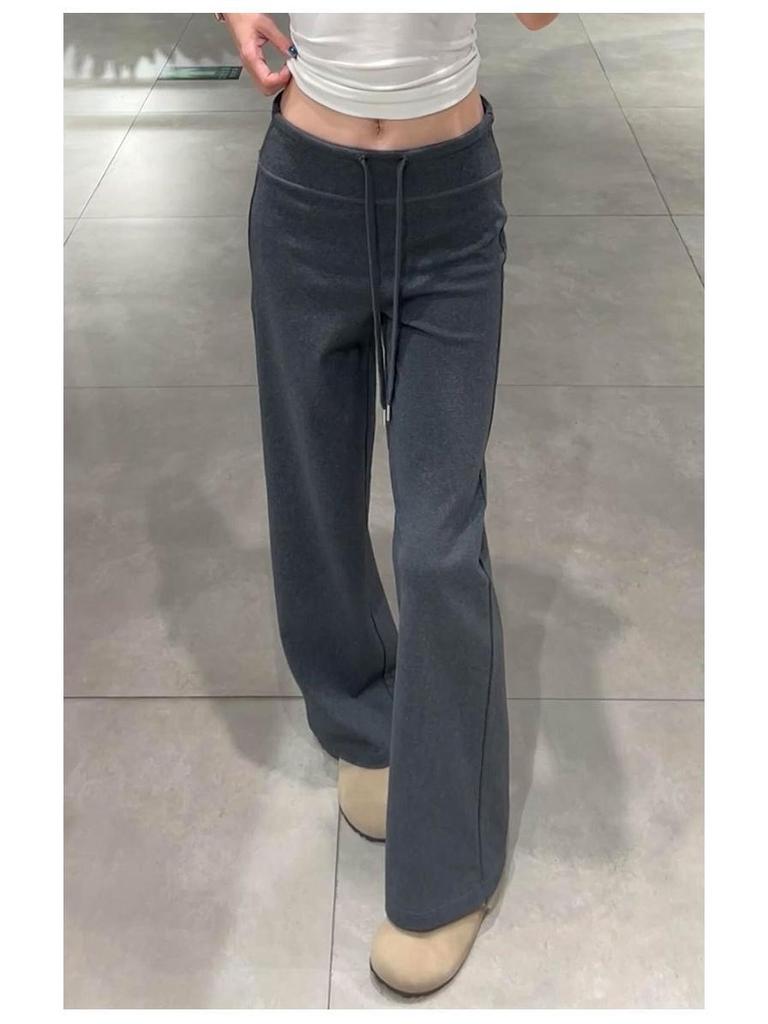Lulu Unisex High Waist Slimming Sweatpants - Autumn 2026: Wide Leg, Plus Velvet