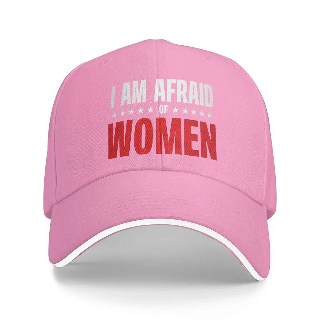 I am Afraid Of Women Casual Baseball Cap  Tennis Skate Trucker Hat Summer Hot Sale Women Unisex Trendy Snapback Cap