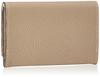 TOPKAPI Dames Tweekleurige Leren Visitekaarthouder, LEAN, Greige, One Size
