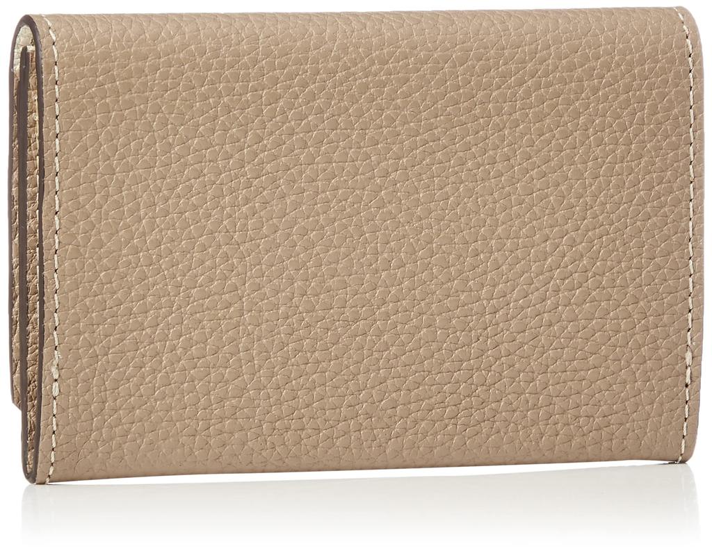 TOPKAPI Dames Tweekleurige Leren Visitekaarthouder, LEAN, Greige, One Size