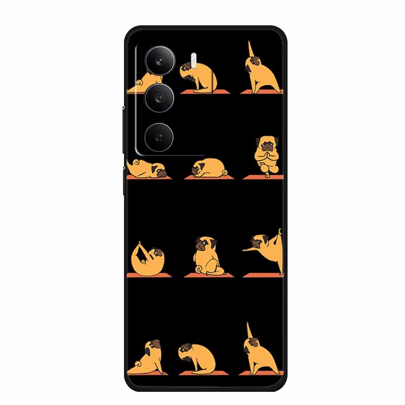 For Realme Narzo 80 Lite 5G Case Narzo80 Lite Coque Cartoon Cat TPU Black Silicone Soft Phone Case For Realme Narzo 80Lite Funda