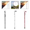 Trekking Pole Telescoping 3 Joints Practical Lock Non Slip Handle Lightweight Walking Cane for Hiker Backpacking Travel Camping