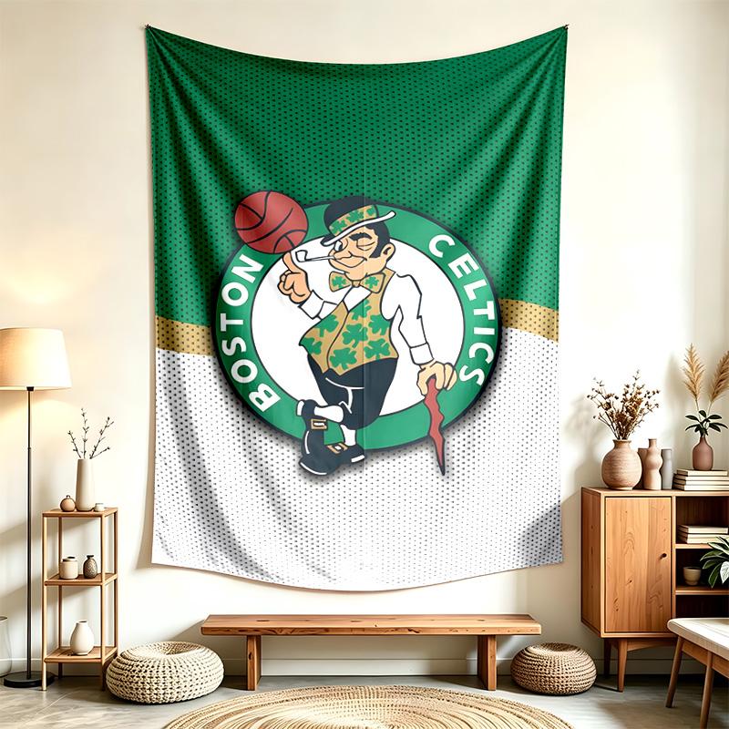 Boston Celtics (5) Tapestry Suitable For Decorating Homes Dorms And Bedrooms Soft To The Touch And A Perfect Gift For Friends And Family