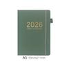 Custom Logo Printed A5 Hardcover Organizer/Planner Journal Notebooks Thread Sewing Binding Leather Cover for Gifts Stationery