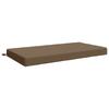 Seat Cushion SOEST 100percent Polyester Taupe 120 X 60 X 10 Cm