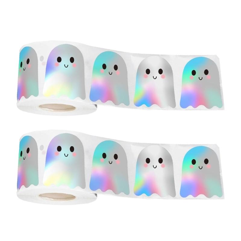 500 Sheets Holiday Label Sticker 2Pcs Set Office Sealing Labels Decorative Adhesive Decal For Party Decoration