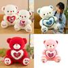 Plush Bear Gift For Valentines Day With Lighted Heart For Girls And Kids