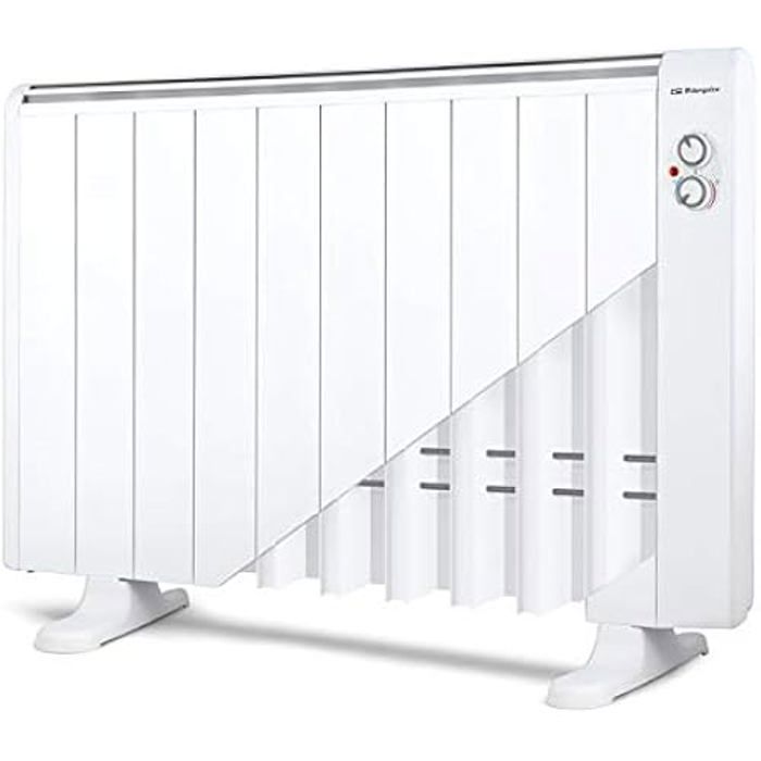 Émetteur Thermique - ORBEGOZO - 10 Éléments - 1800 W - Thermostat Électronique - Noir