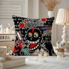 LLil DDarkie Rapper Cushion Cover Antidustmite Pillowcase Invisible Zipper Silky Short Plush Sofa Cushion Cover