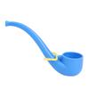 Soap Bubble Pipe Portable Reusable Vintage Bubble Blowing Pipe for Adult Kids Blue