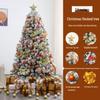 Luxury Flocked Christmas Tree Package: 1.2/1.5/1.8/2.1 Meters - Dense Snowfall Decoration
