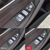For BMW 5 Series G30 2018-2022 Accessories Carbon Fiber Interior Car Windows Lifting Button Control Panel Trim Cover Stickers